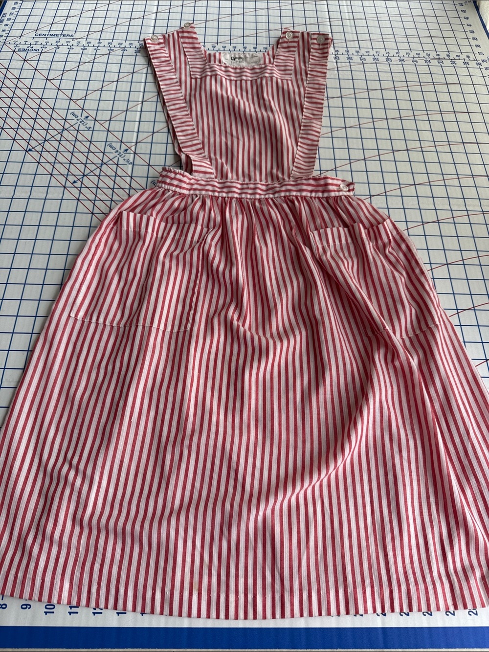 Vintage Angelica Candy Striper Hospital Volunteer Uniform Pinafore USA Size 10